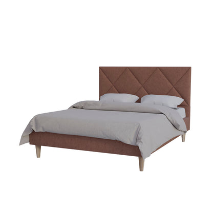 Κρεβάτι Fortuna Τερακότα 160x200εκ