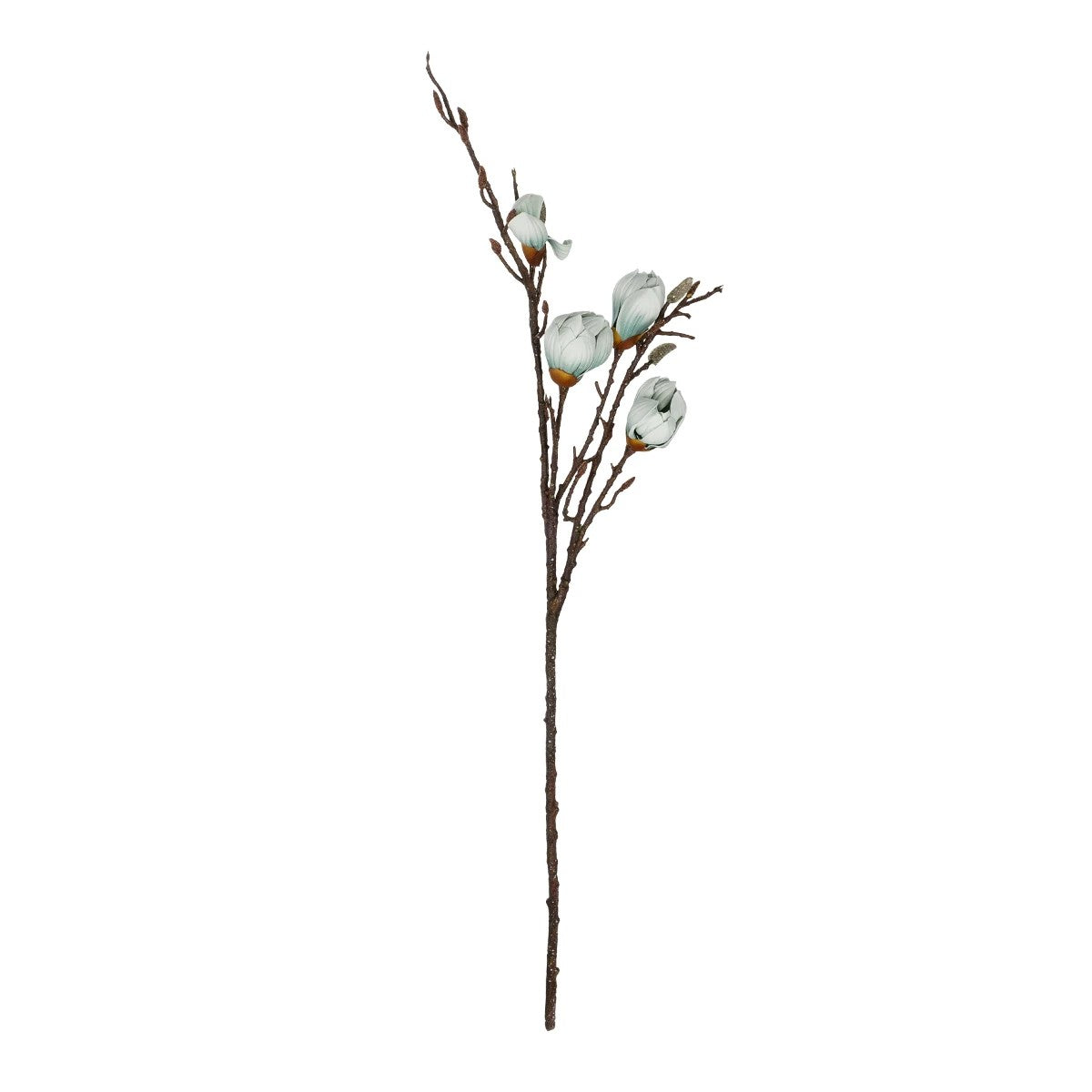 LIGHT BLUE MAGNOLIA BRANCH 21420 Τεχνητό Διακοσμητικό Κλαδί Μπλε Μανόλια Y105εκ