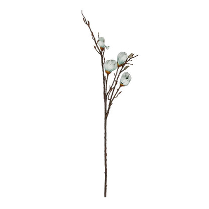 LIGHT BLUE MAGNOLIA BRANCH 21420 Τεχνητό Διακοσμητικό Κλαδί Μπλε Μανόλια Y105εκ