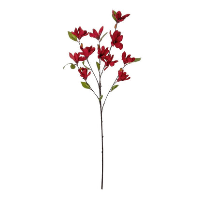 RED MAGNOLIA BRANCH 21422 Τεχνητό Διακοσμητικό Κλαδί Κόκκινη Μαγνόλια Y86cm