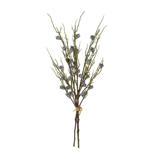 GREEN EUCALYPTUS FRUIT BOUQET 21431 Tεχνητό Διακοσμητικό Μπουκέτο Ευκάληπτος Πράσινο Y62cm