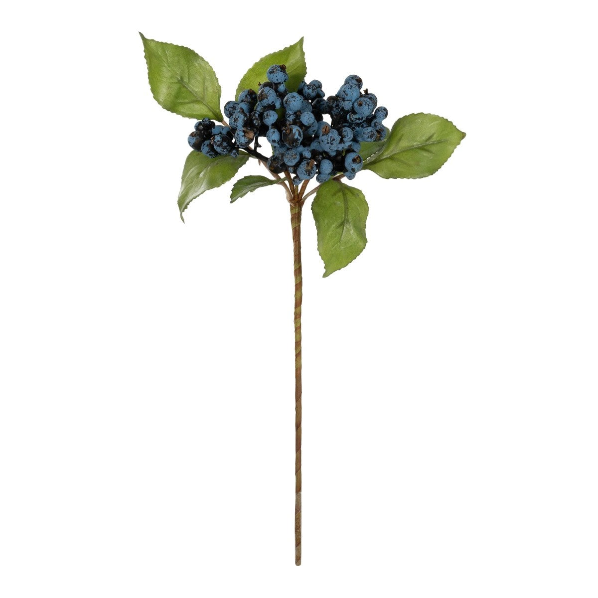 BLUBERRIES FRUIT BRANCH 21434 Τεχνητό Διακοσμητικό Κλαδί Μπλε Μύρτιλο Y30cm