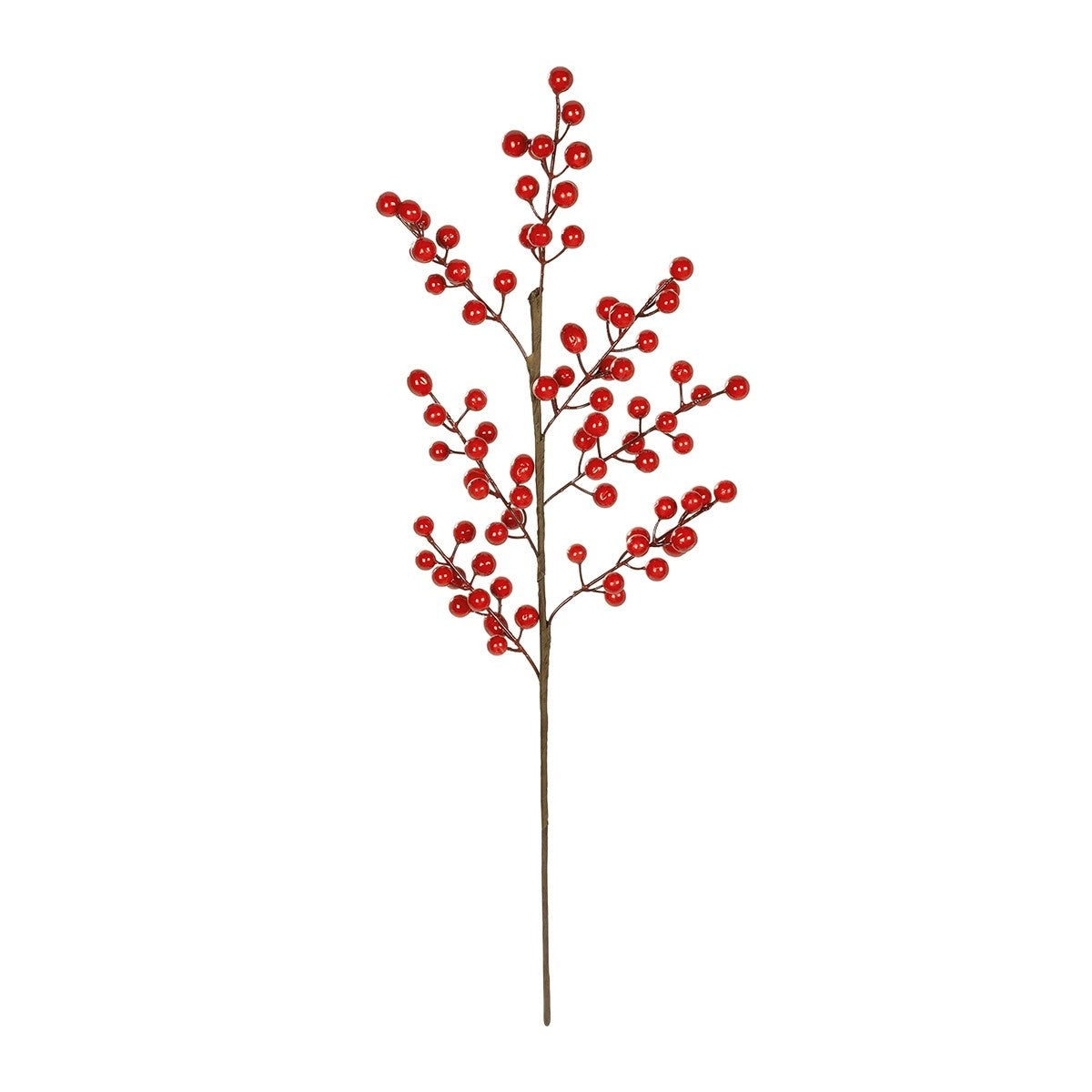 RED BERRIES FRUIT BRANCH 21441 Τεχνητό Διακοσμητικό Κλαδί Κόκκινο Γκί Y66cm