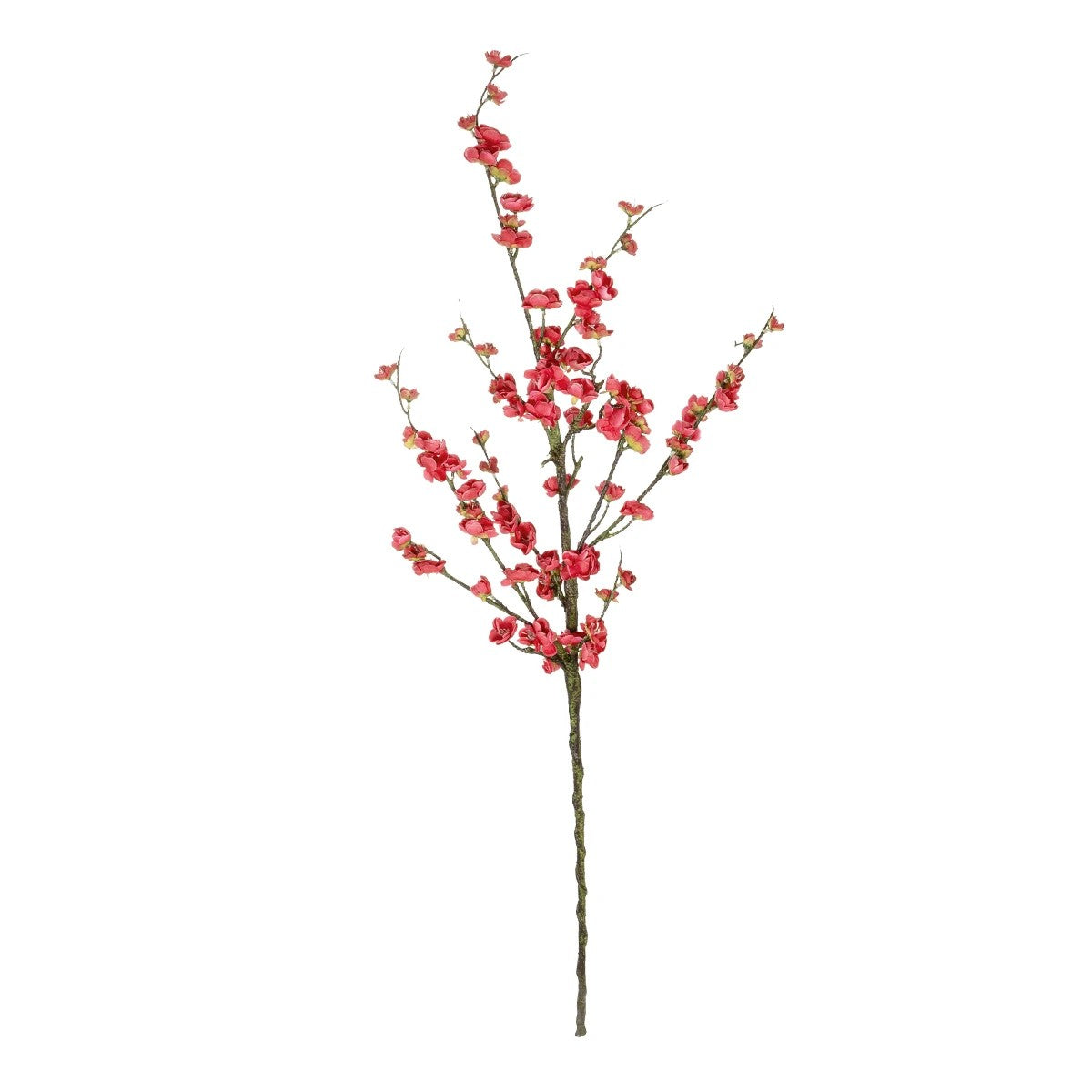 CHINESE RED PLUM BLOSSOM BRANCH 21459 Τεχνητό Διακοσμητικό Κλαδί Κόκκινης Κερασίας Y113cm
