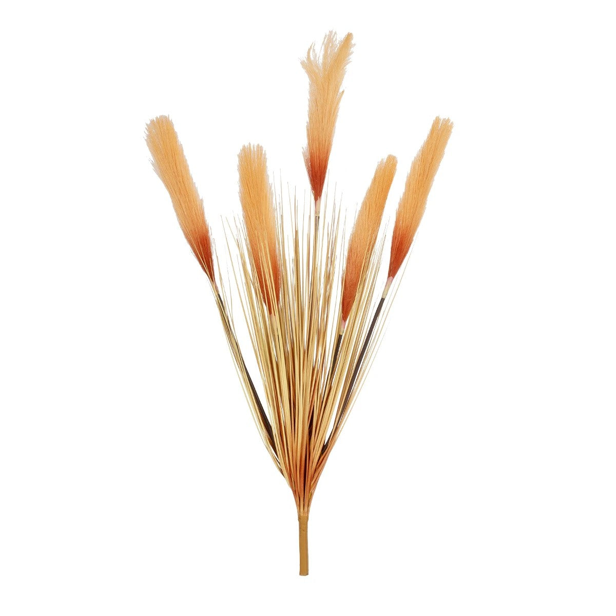 ORANGE PAMPAS GRASS BRANCH 21486 Τεχνητό Διακοσμητικό Κλαδί Πορτοκαλί Πάμπας Y88cm