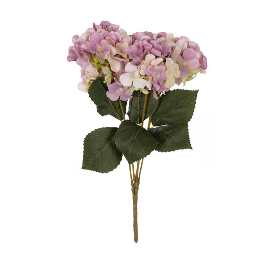 PURPLE ORTENSIA GRASS BRANCH 21487 Τεχνητό Διακοσμητικό Κλαδί Μωβ Ορτανσίας Y43cm