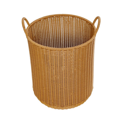 TORINO 21492 Διακοσμητικό Πλεκτό Καλάθι - Κασπώ Γλάστρα - Flower Pot Μπεζ Φ37cm x Υ52cm