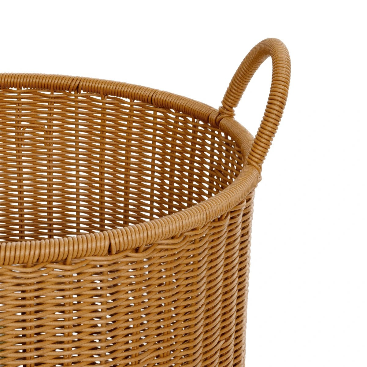 TORINO 21492 Διακοσμητικό Πλεκτό Καλάθι - Κασπώ Γλάστρα - Flower Pot Μπεζ Φ37cm x Υ52cm