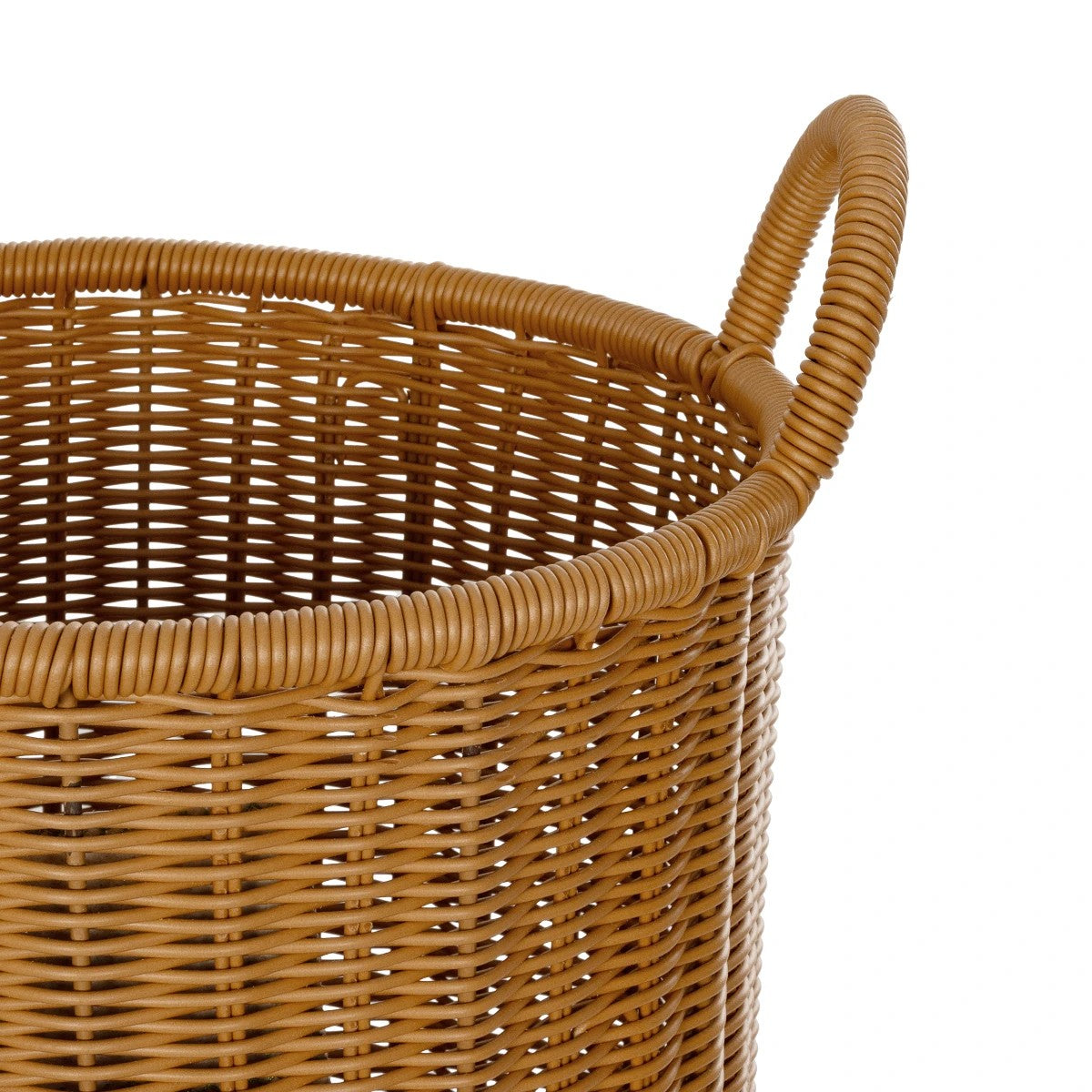 TORINO 21493 Διακοσμητικό Πλεκτό Καλάθι - Κασπώ Γλάστρα - Flower Pot Μπεζ Φ31cm x Υ47cm