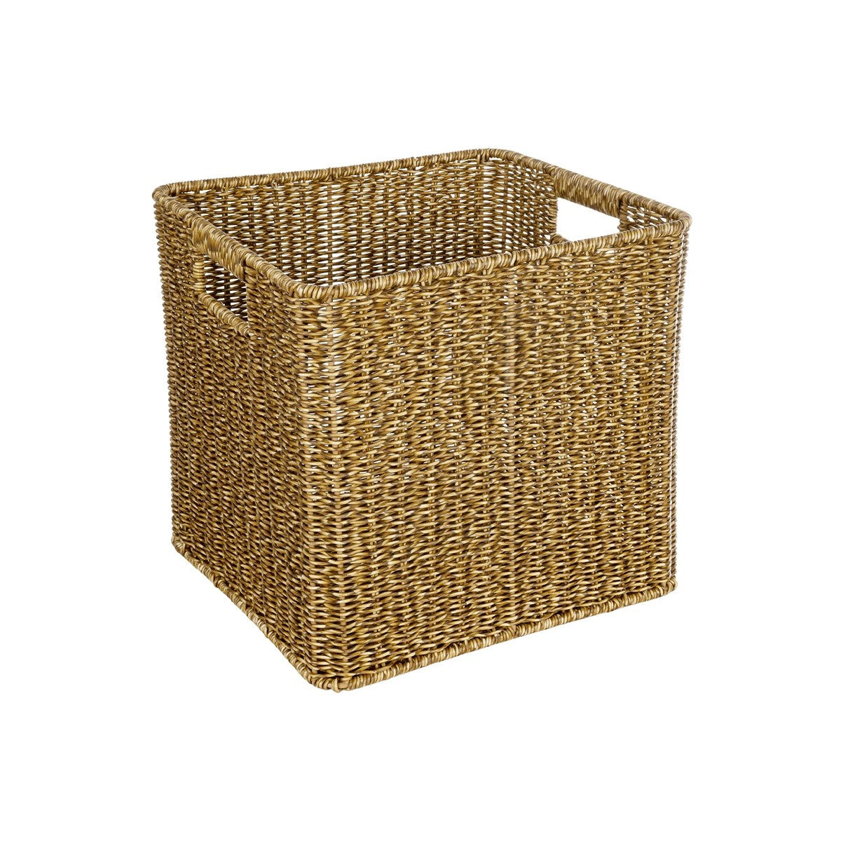 SIENA 21497 Διακοσμητικό Πλεκτό Καλάθι - Κασπώ Γλάστρα - Flower Pot Μπεζ Μ32 x Π28 x Υ30cm