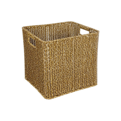 SIENA 21497 Διακοσμητικό Πλεκτό Καλάθι - Κασπώ Γλάστρα - Flower Pot Μπεζ Μ32 x Π28 x Υ30cm