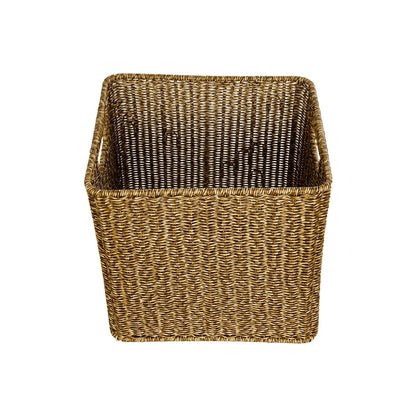 SIENA 21497 Διακοσμητικό Πλεκτό Καλάθι - Κασπώ Γλάστρα - Flower Pot Μπεζ Μ32 x Π28 x Υ30cm