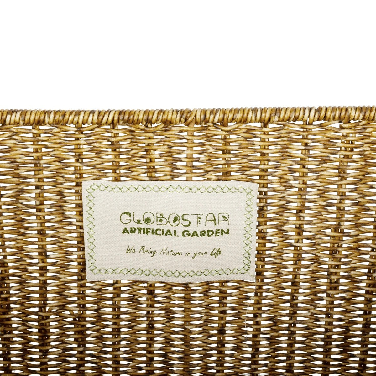 SIENA 21497 Διακοσμητικό Πλεκτό Καλάθι - Κασπώ Γλάστρα - Flower Pot Μπεζ Μ32 x Π28 x Υ30cm