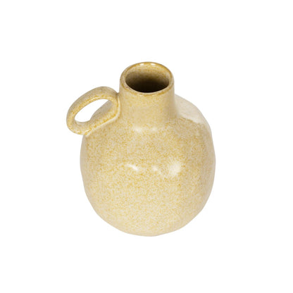 SCHEELITE 21507 Διακοσμητικό Κεραμικό Βάζo Μπεζ Φ15 x Υ17 cm