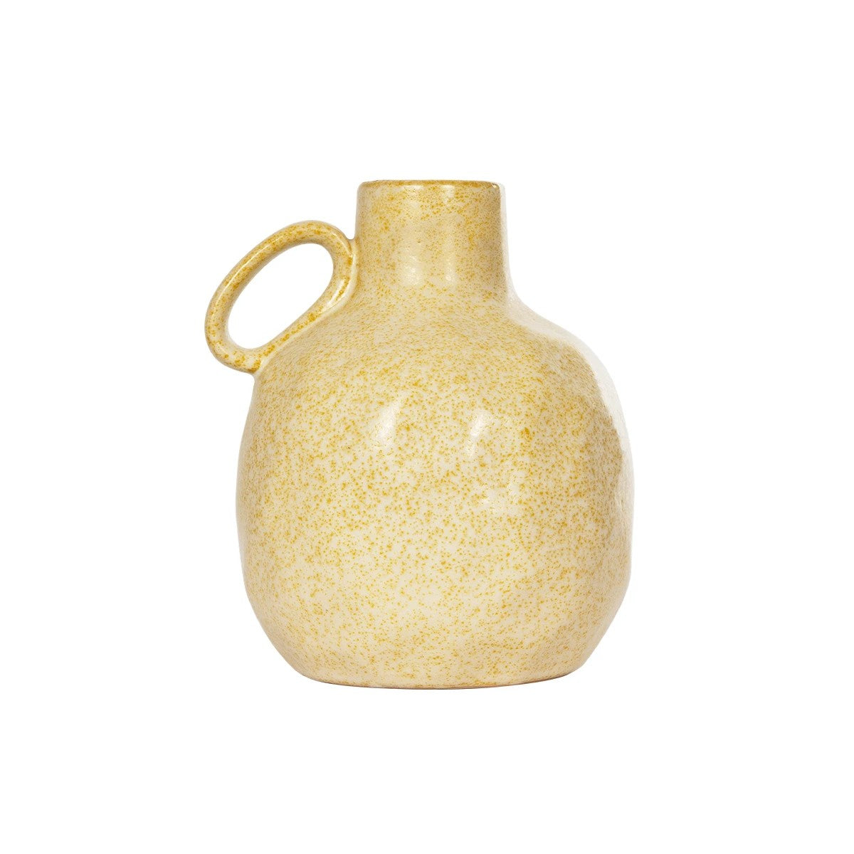 SCHEELITE 21507 Διακοσμητικό Κεραμικό Βάζo Μπεζ Φ15 x Υ17 cm