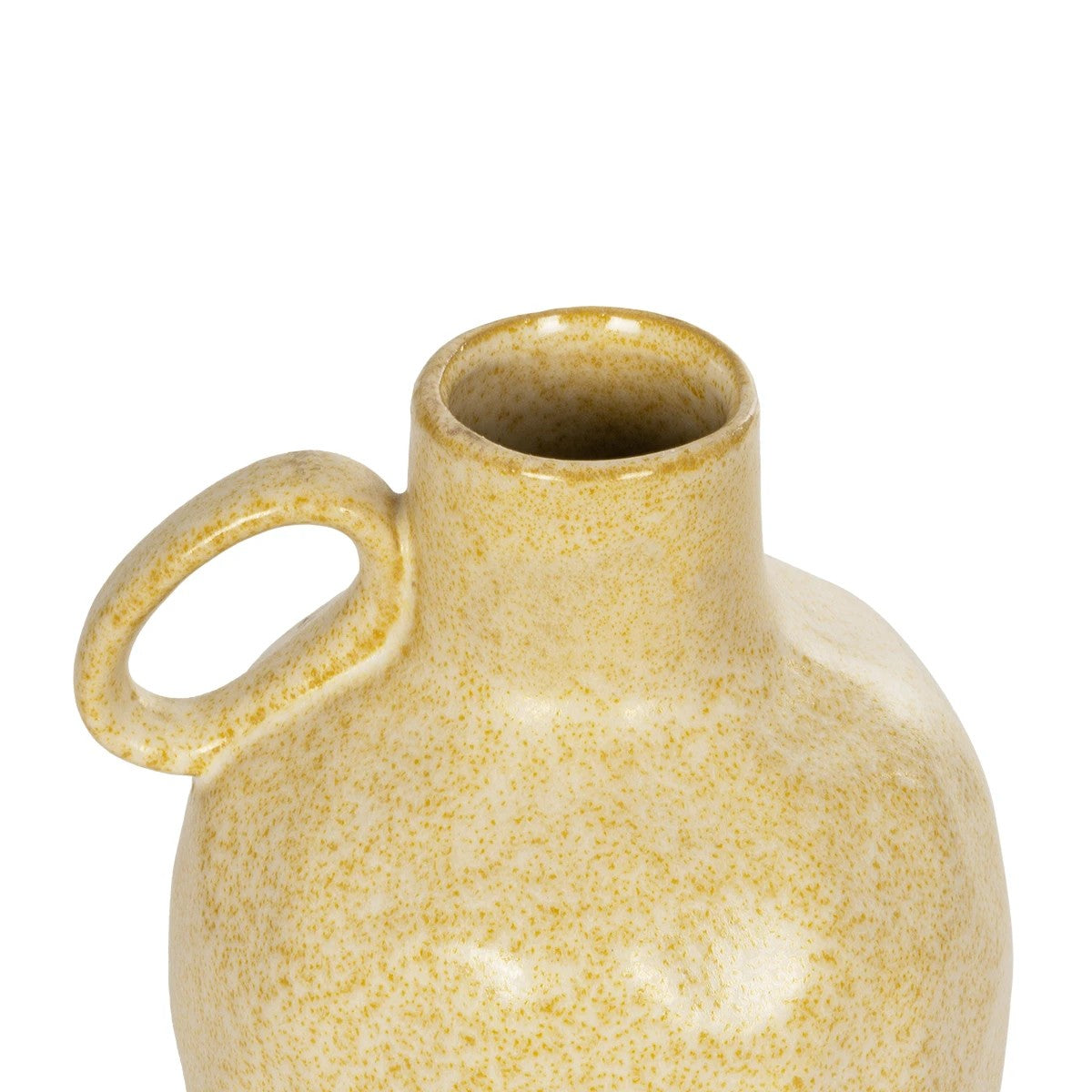 SCHEELITE 21507 Διακοσμητικό Κεραμικό Βάζo Μπεζ Φ15 x Υ17 cm