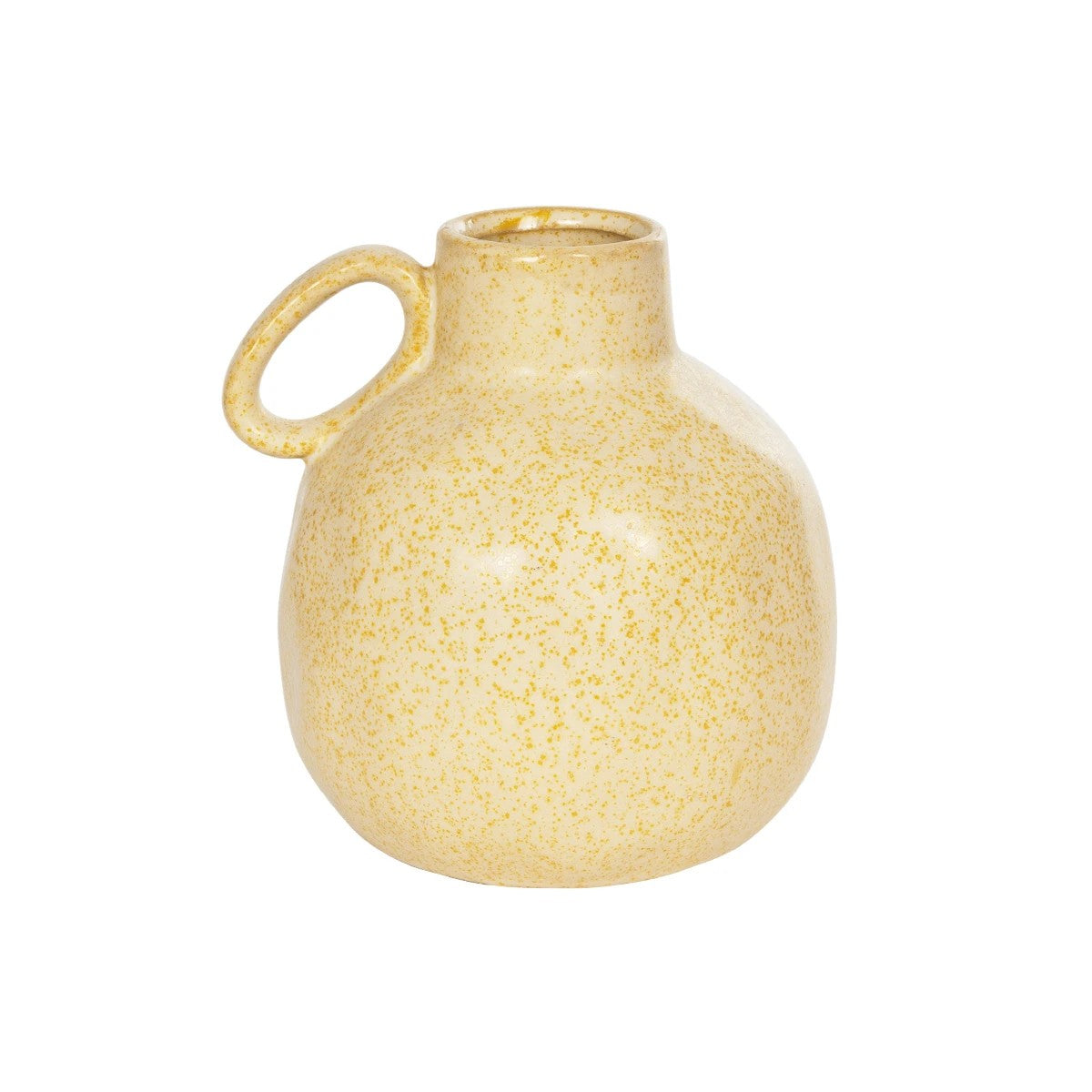 SCHEELITE 21508 Διακοσμητικό Κεραμικό Βάζo Μπεζ Φ11 x Υ12 cm