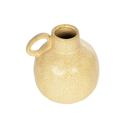 SCHEELITE 21508 Διακοσμητικό Κεραμικό Βάζo Μπεζ Φ11 x Υ12 cm