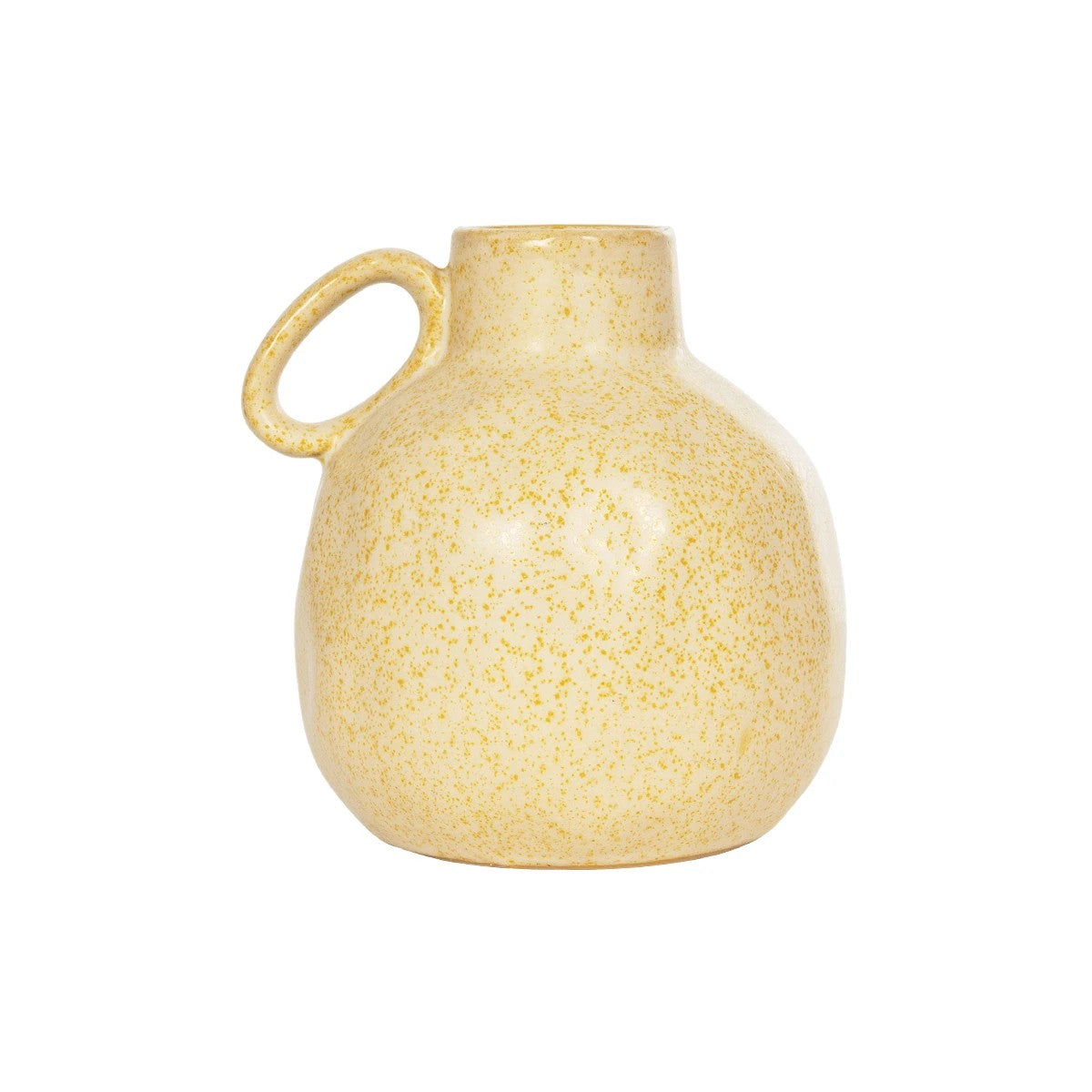 SCHEELITE 21508 Διακοσμητικό Κεραμικό Βάζo Μπεζ Φ11 x Υ12 cm