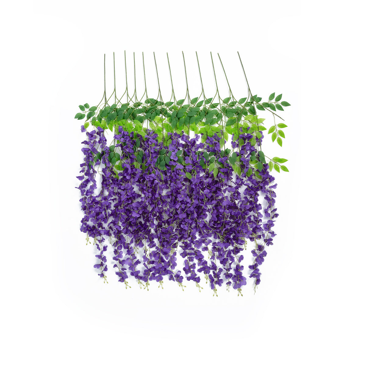 VIOLET WISTERIA FLOWER BRANCH 21509 Σετ 12 Τεχνητά Διακοσμητικά κλαδιά Βιστέριας Βιολετί Φ45 x Υ120cm