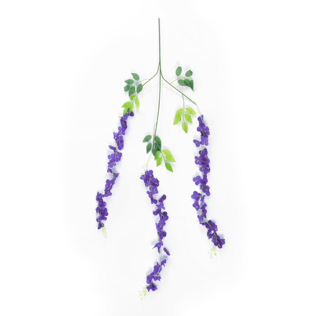 VIOLET WISTERIA FLOWER BRANCH 21509 Σετ 12 Τεχνητά Διακοσμητικά κλαδιά Βιστέριας Βιολετί Φ45 x Υ120cm