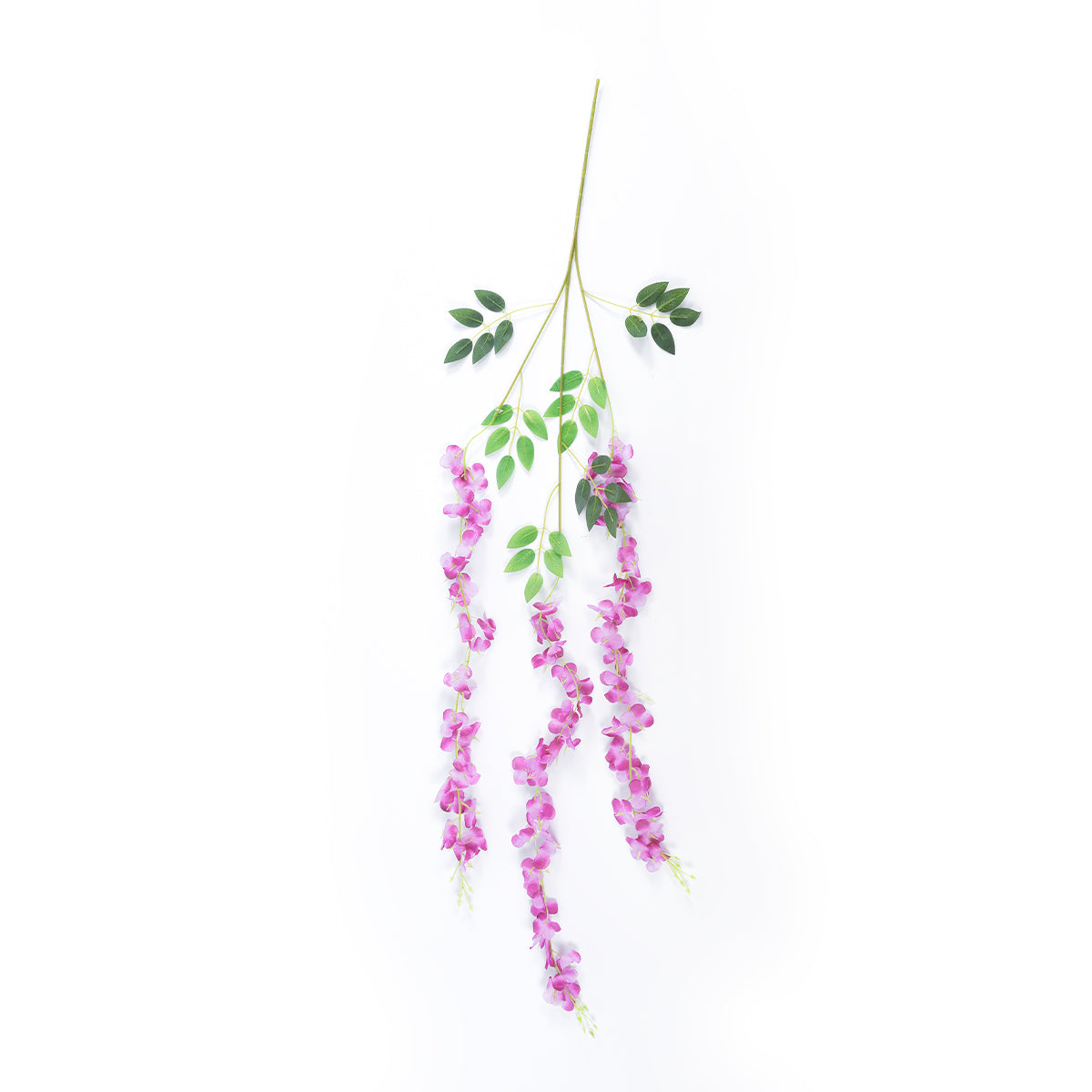 PURPLE WISTERIA FLOWER BRANCH 21510 Σετ 12 Τεχνητά Διακοσμητικά κλαδιά Βιστέριας Μωβ Φ45 x Υ120cm