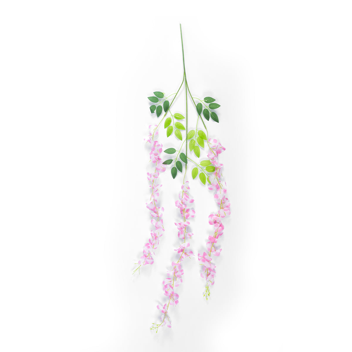 PALE PINK WISTERIA FLOWER BRANCH 21511 Σετ 12 Τεχνητά Διακοσμητικά κλαδιά Βιστέριας Απαλό Ροζ Φ45 x Υ120cm