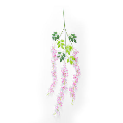 PALE PINK WISTERIA FLOWER BRANCH 21511 Σετ 12 Τεχνητά Διακοσμητικά κλαδιά Βιστέριας Απαλό Ροζ Φ45 x Υ120cm