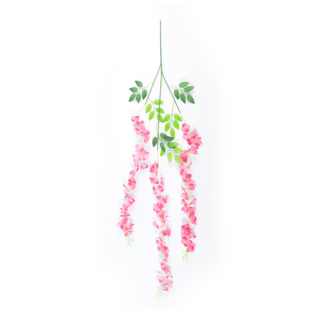 HOT PINK WISTERIA FLOWER BRANCH 21512 Σετ 12 Τεχνητά Διακοσμητικά κλαδιά Βιστέριας Έντονο Ροζ Φ45 x Υ120cm