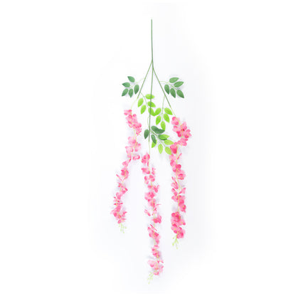 HOT PINK WISTERIA FLOWER BRANCH 21512 Σετ 12 Τεχνητά Διακοσμητικά κλαδιά Βιστέριας Έντονο Ροζ Φ45 x Υ120cm