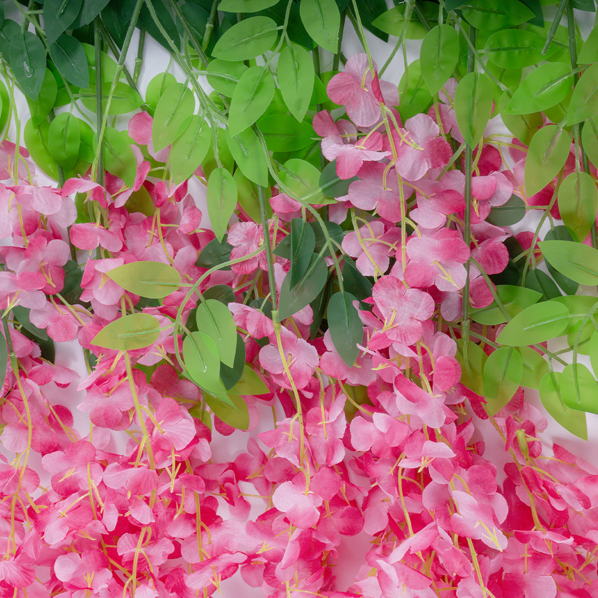 HOT PINK WISTERIA FLOWER BRANCH 21512 Σετ 12 Τεχνητά Διακοσμητικά κλαδιά Βιστέριας Έντονο Ροζ Φ45 x Υ120cm