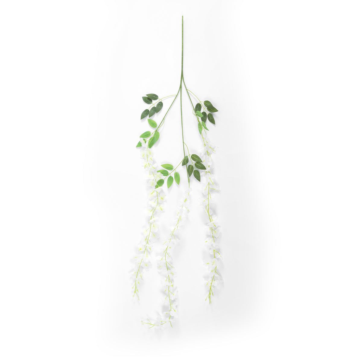 WHITE WISTERIA FLOWER BRANCH 21513 Σετ 12 Τεχνητά Διακοσμητικά κλαδιά Βιστέριας Λευκό Φ45 x Υ120cm