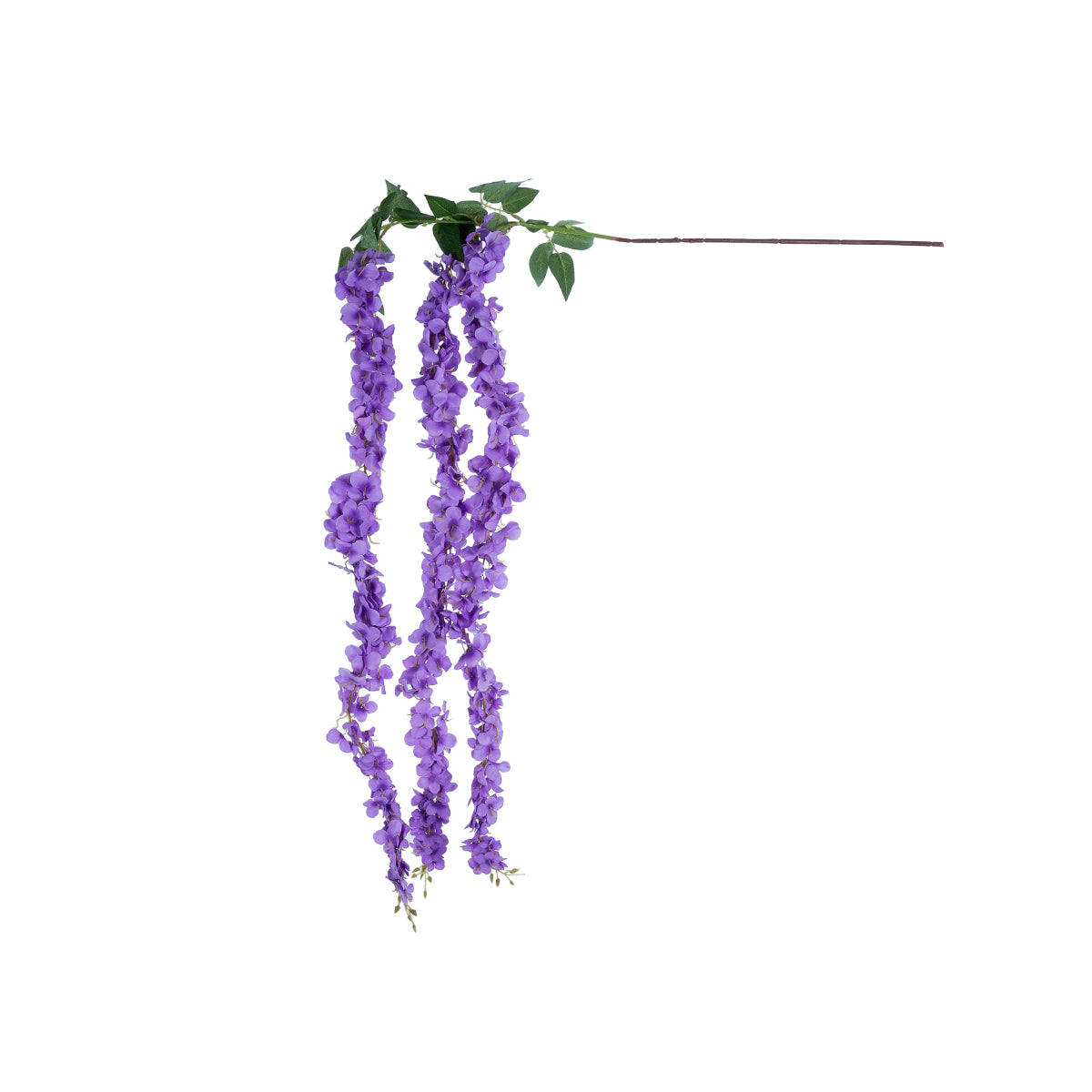 PURPLE WISTERIA FLOWER BRANCH 21517 Τεχνητό Διακοσμητικό κλαδί Βιστέρια Μωβ Φ45 x Υ164cm