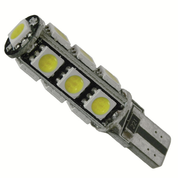 T10 W5W 21540 Λαμπτήρας LED T10 Can Bus με 13 SMD 5050 3.22W DC 12-16V IP20 660lm 120° Ψυχρό Λευκό