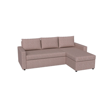 Γωνιακός Καναπές Κρεβάτι Concept με Αναστρέψιμη Γωνία & Αποθηκευτικό Χώρο Σάπιο Μήλο 218x153x80
