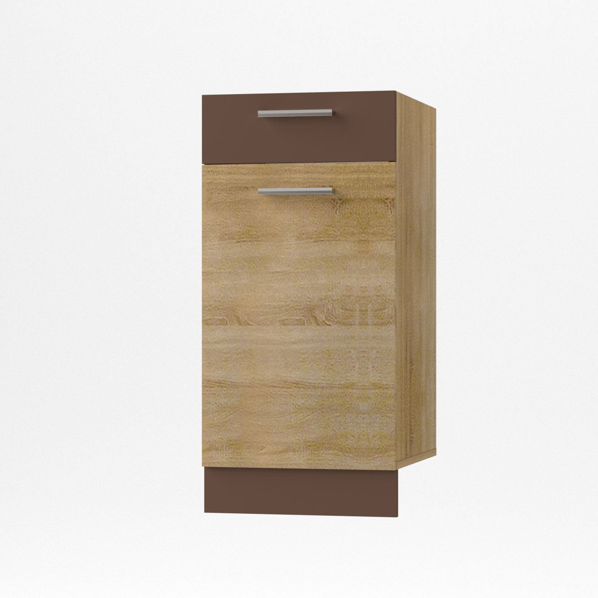 Alina Κάτω Ντουλάπι με Συρτάρι 40x44,5x85 Σονόμα-Μόκκα