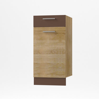 Alina Κάτω Ντουλάπι με Συρτάρι 40x44,5x85 Σονόμα-Μόκκα