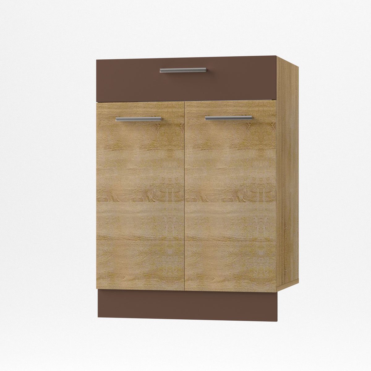 Alina Base Cabinet with Drawer Sonoma-Mocca 60x44.5x85