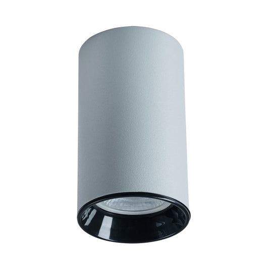 Φωτιστικό Μονόφωτο Οροφής Αλουμίνιο Στρογγυλό Ασημί GU10 Φ6