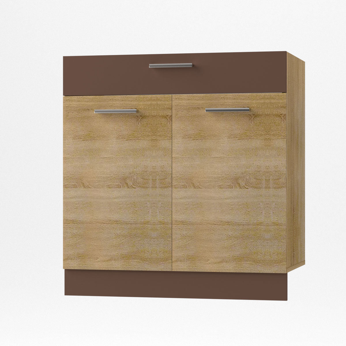 Alina Κάτω Ντουλάπι με Συρτάρι 80x44,5x85 Σονόμα-Μόκκα