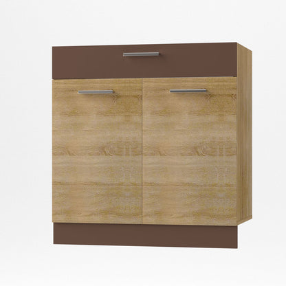 Alina Κάτω Ντουλάπι με Συρτάρι 80x44,5x85 Σονόμα-Μόκκα