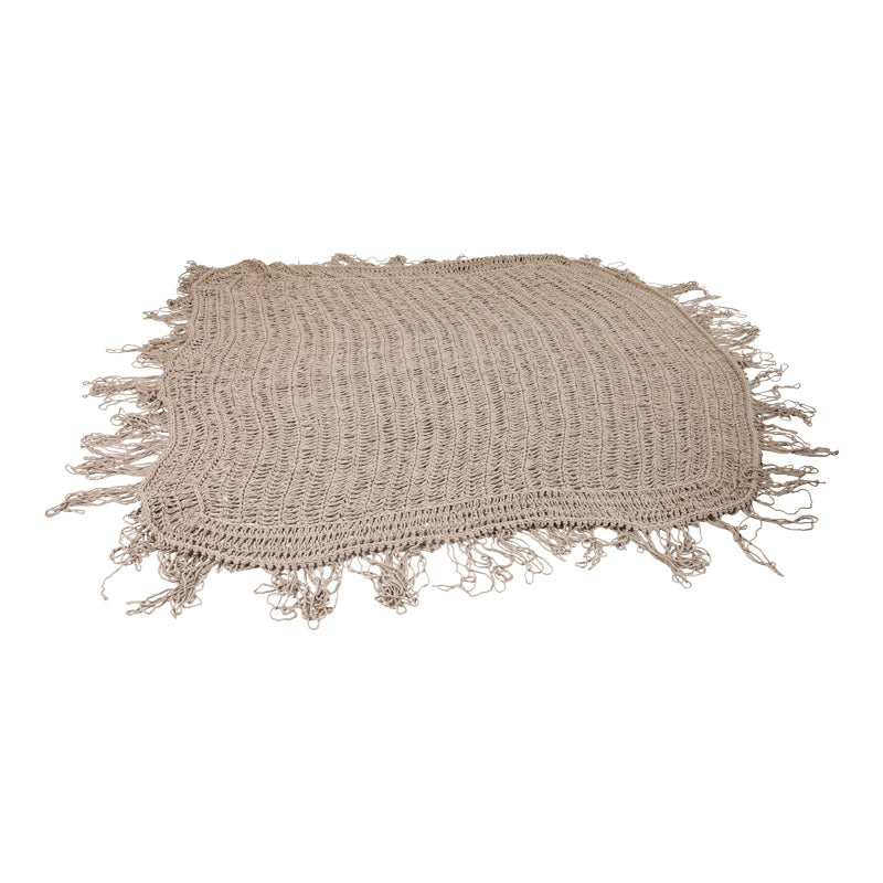 Δίχτυ Σκίασης Shelto Μακραμέ Poly-Cotton σε Μπεζ Απόχρωση 200x200x27