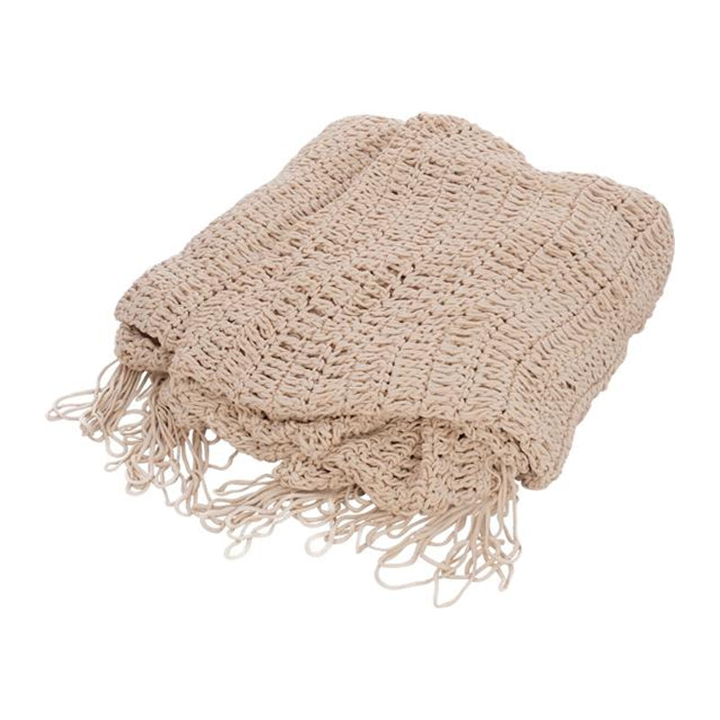 Δίχτυ Σκίασης Shelto Μακραμέ Poly-Cotton σε Μπεζ Απόχρωση 300x400x27