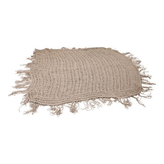 Δίχτυ Σκίασης Shelto Μακραμέ Poly-Cotton σε Μπεζ Απόχρωση 400x400x27