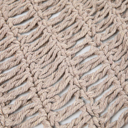 Δίχτυ Σκίασης Shelto Μακραμέ Poly-Cotton σε Μπεζ Απόχρωση 400x400x27