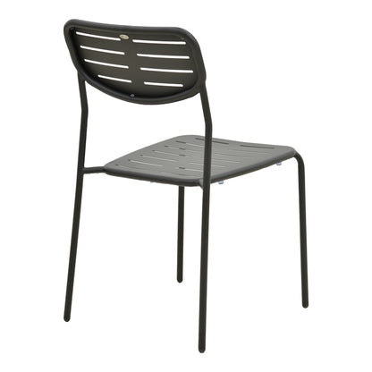 Καρέκλα Deraby Στοιβαζόμενη Μαύρο Μέταλλο 52.5x45.5x83