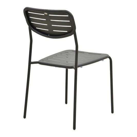 Καρέκλα Deraby Στοιβαζόμενη Μαύρο Μέταλλο 52.5x45.5x83