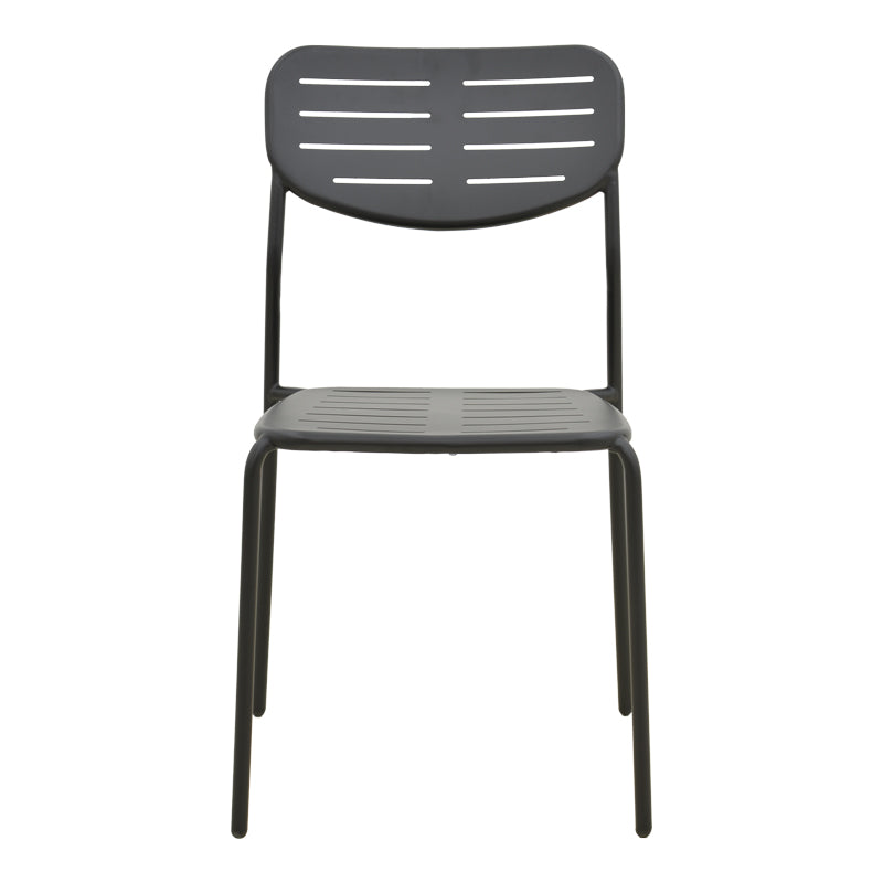 Καρέκλα Deraby Στοιβαζόμενη Μαύρο Μέταλλο 52.5x45.5x83