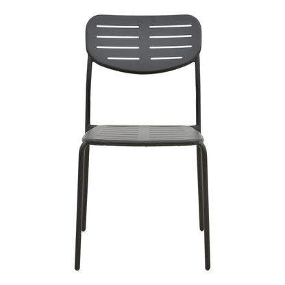 Καρέκλα Deraby Στοιβαζόμενη Μαύρο Μέταλλο 52.5x45.5x83