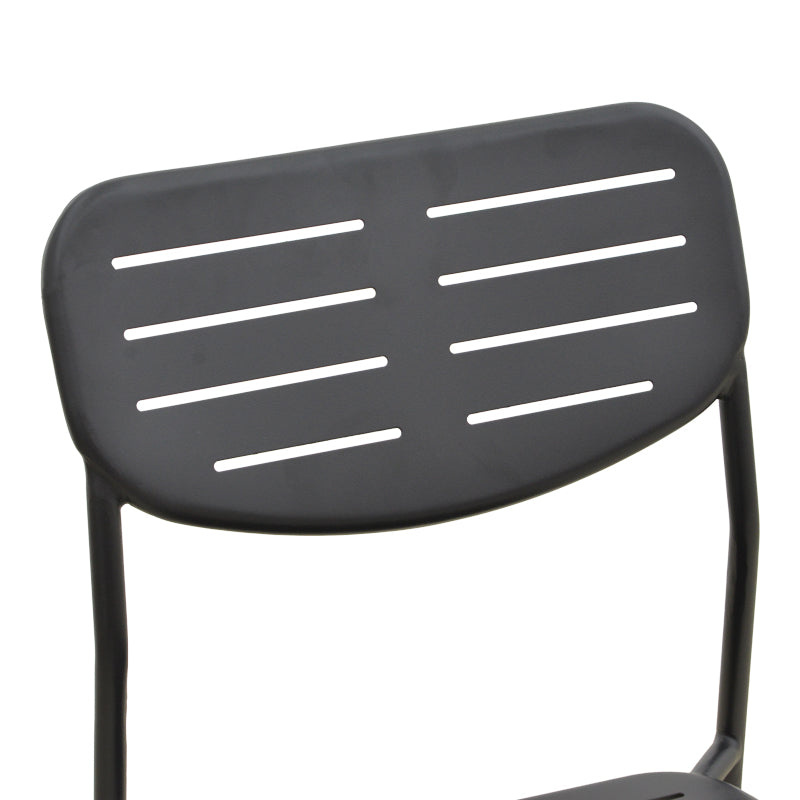 Καρέκλα Deraby Στοιβαζόμενη Μαύρο Μέταλλο 52.5x45.5x83